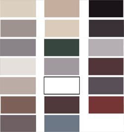 Gutter Colors Chart